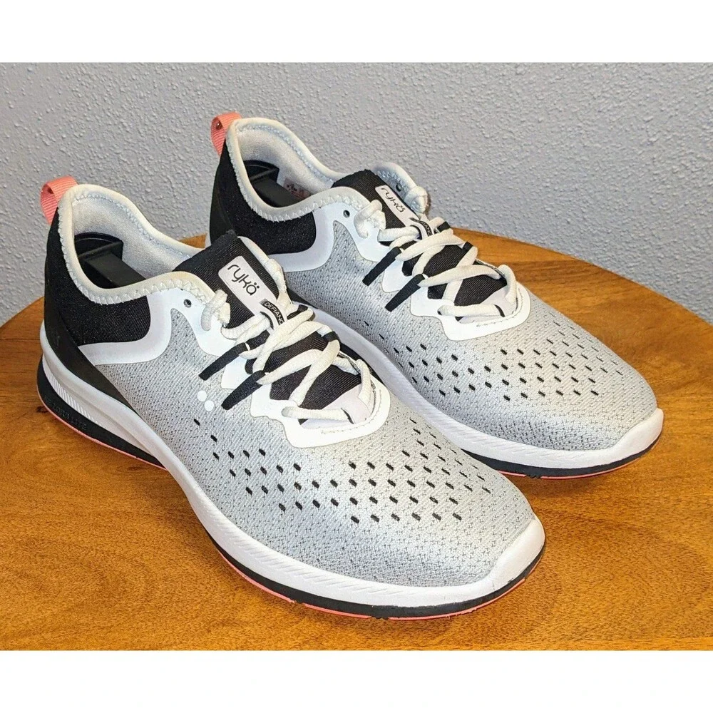 Ryka Definace Training Shoes Women's 9.5 Frost Gray Lightweight Gym Walking